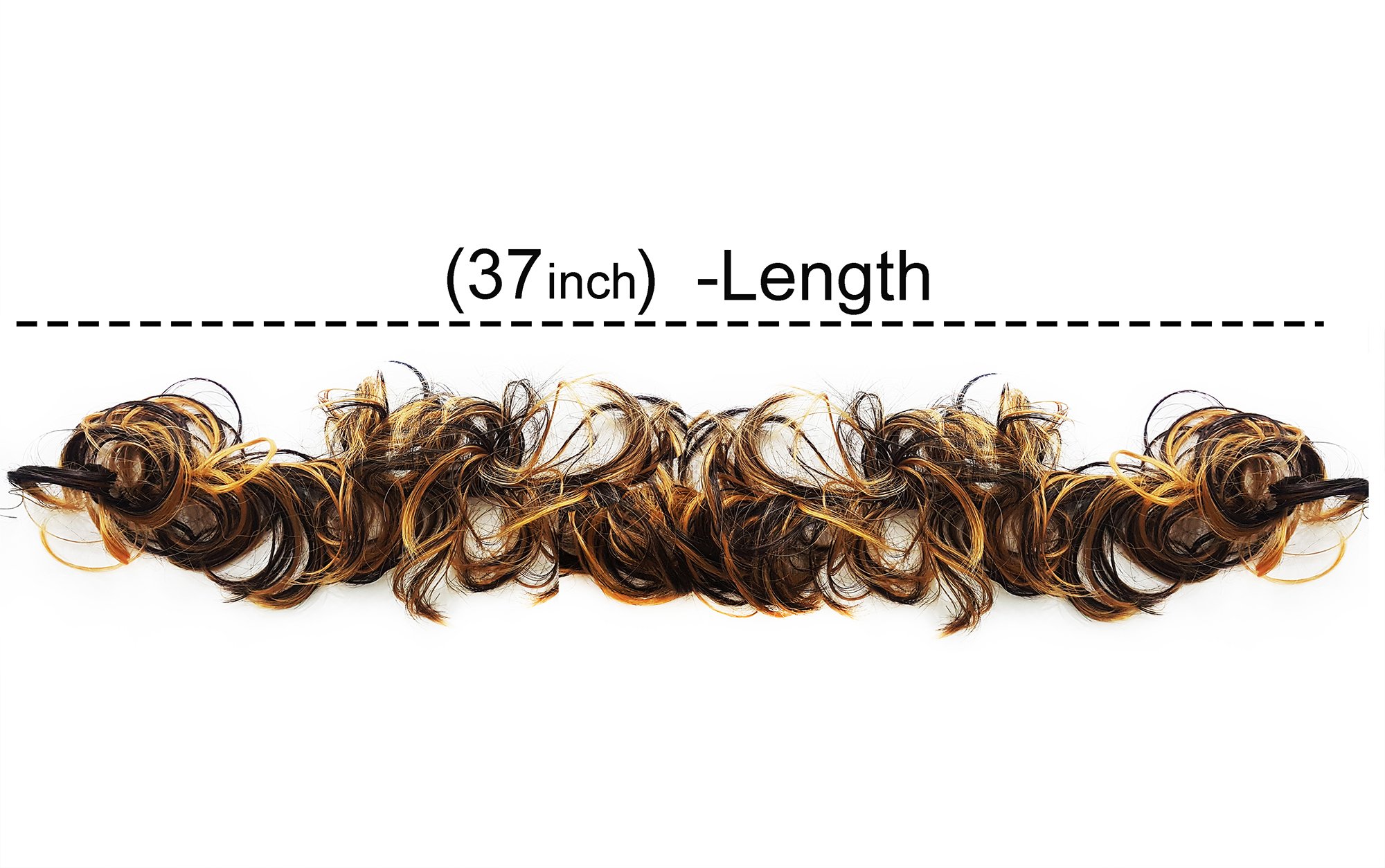 AASA Ponytail Bun Maker Hair Styling Tool - Golden Hair Extension Frill for Women | Perfect for Updos, Parties & Everyday Hairstyles