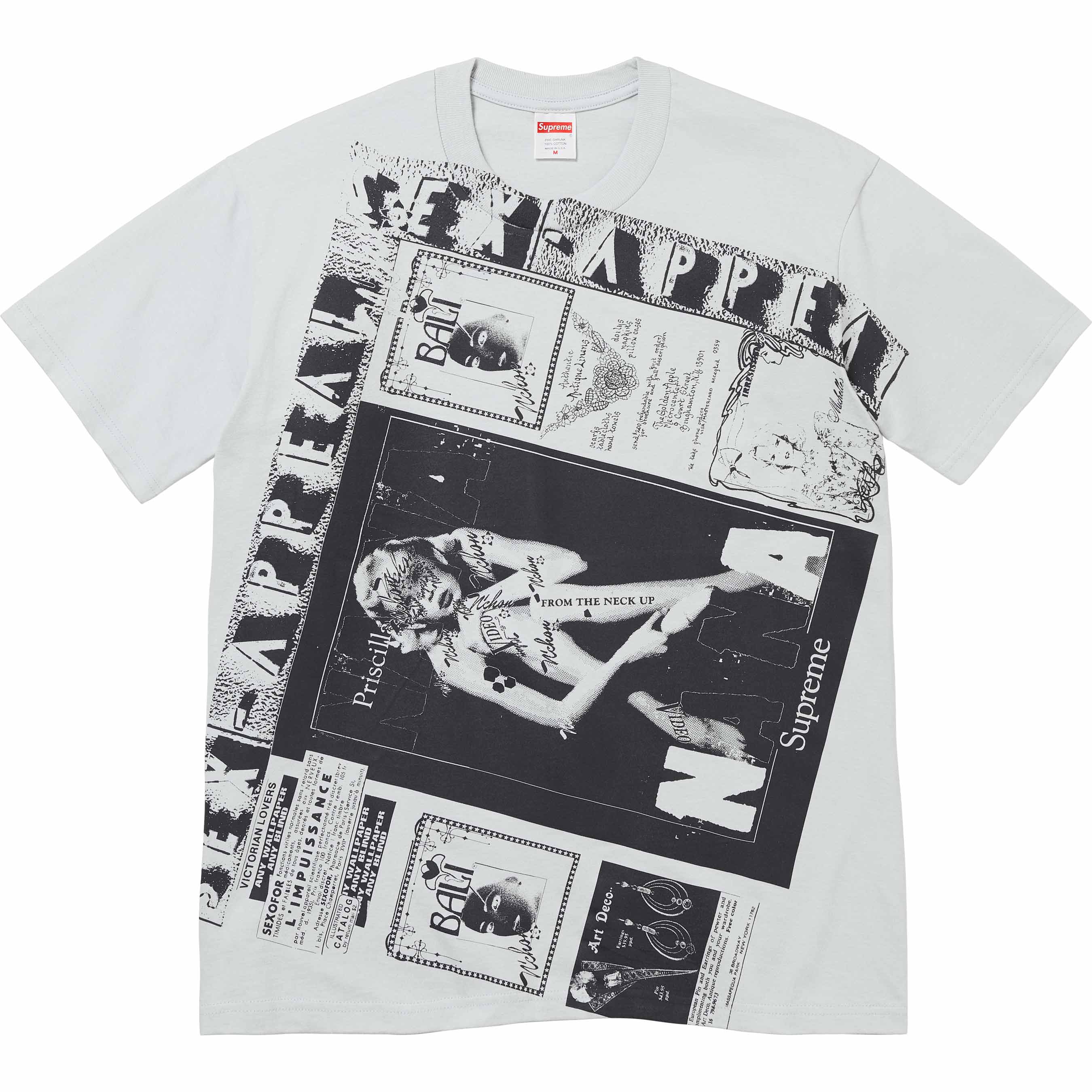 Supreme Collage T-Shirt Grey - Streetwear Fashion for Men & Women - Perfect for Casual Wear, Urban Style & Street Fashion Outfits