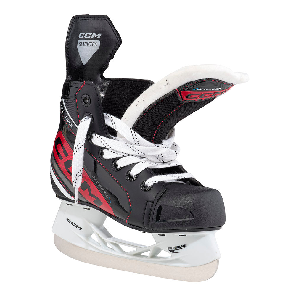 CCM Jetspeed Control 2023 Youth Ice Hockey Skates - Lightweight Performance Skates for Kids - Perfect for Ice Hockey Training & Games
