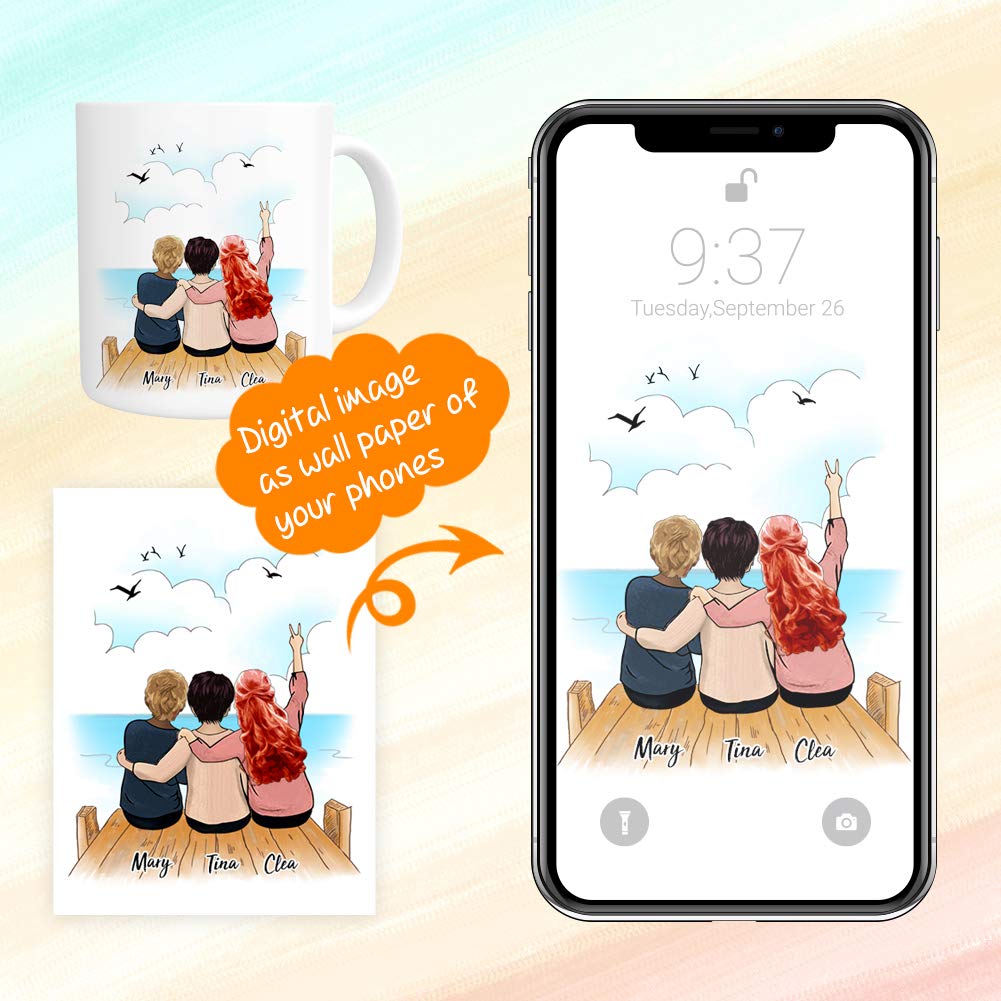 Personalized Photo Coffee Mug - Custom Picture 11 Oz Ceramic Mug for Couples, Families & Friends - Perfect Gift for Anniversary, Birthday & Holidays - Great for Home, Office & Gifting