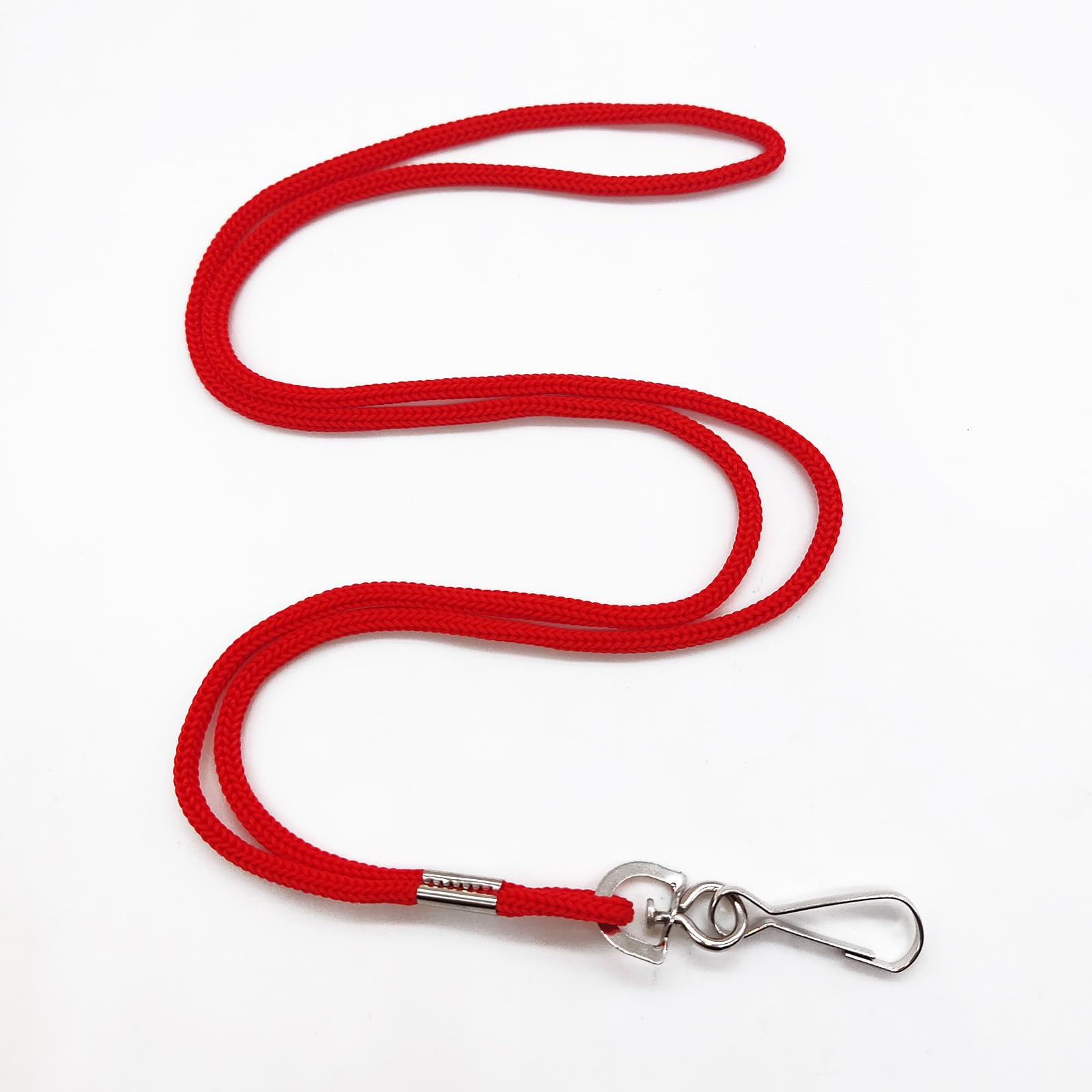 HOSL 100 Pack ID Lanyards with Swivel Hook - for Business, Employees & Students - Office & Events Use
