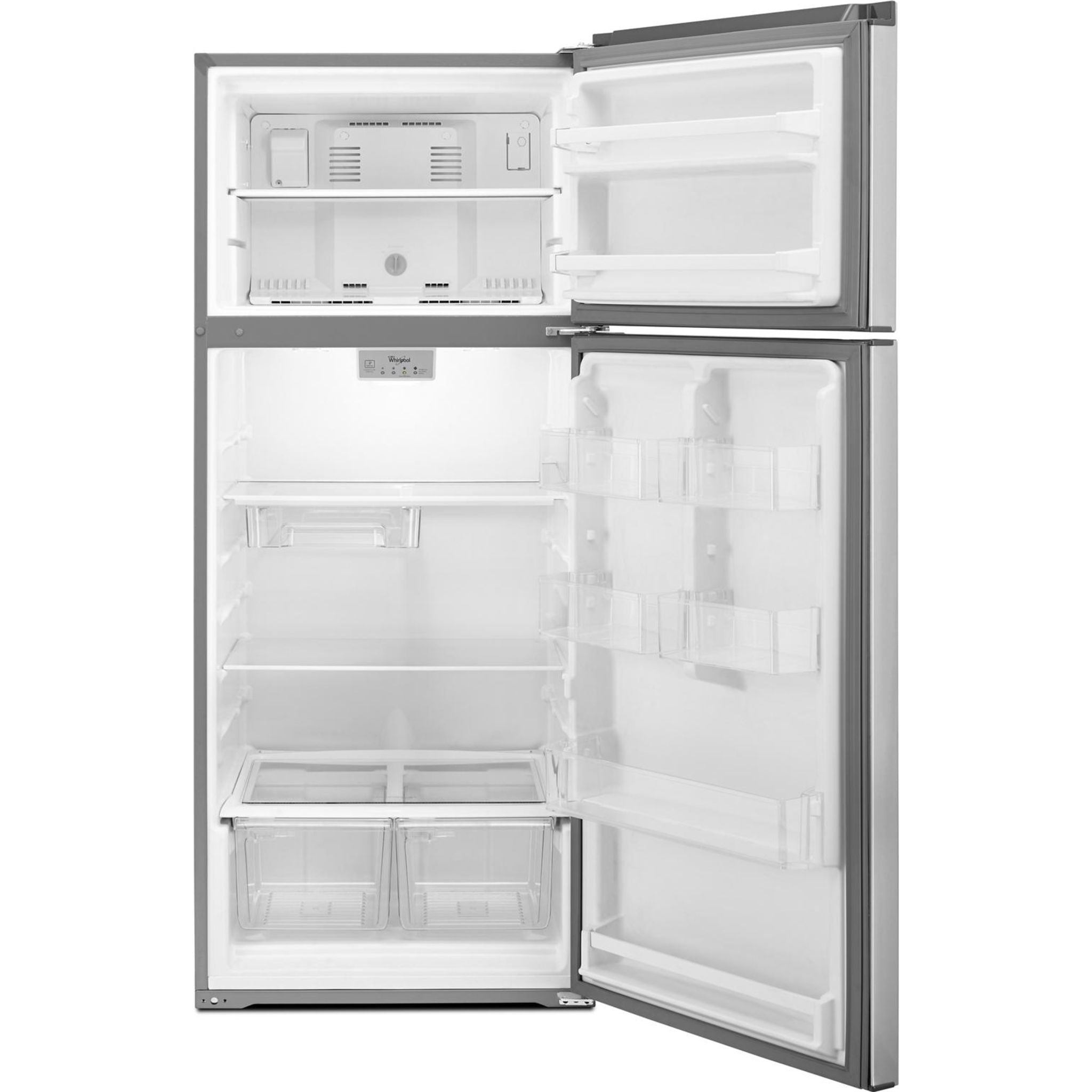 Whirlpool WRT518SZFG 18 cu. ft. Top Freezer Refrigerator - Print Resist Metallic Steel Finish - Energy Star Certified for Home & Kitchen Use