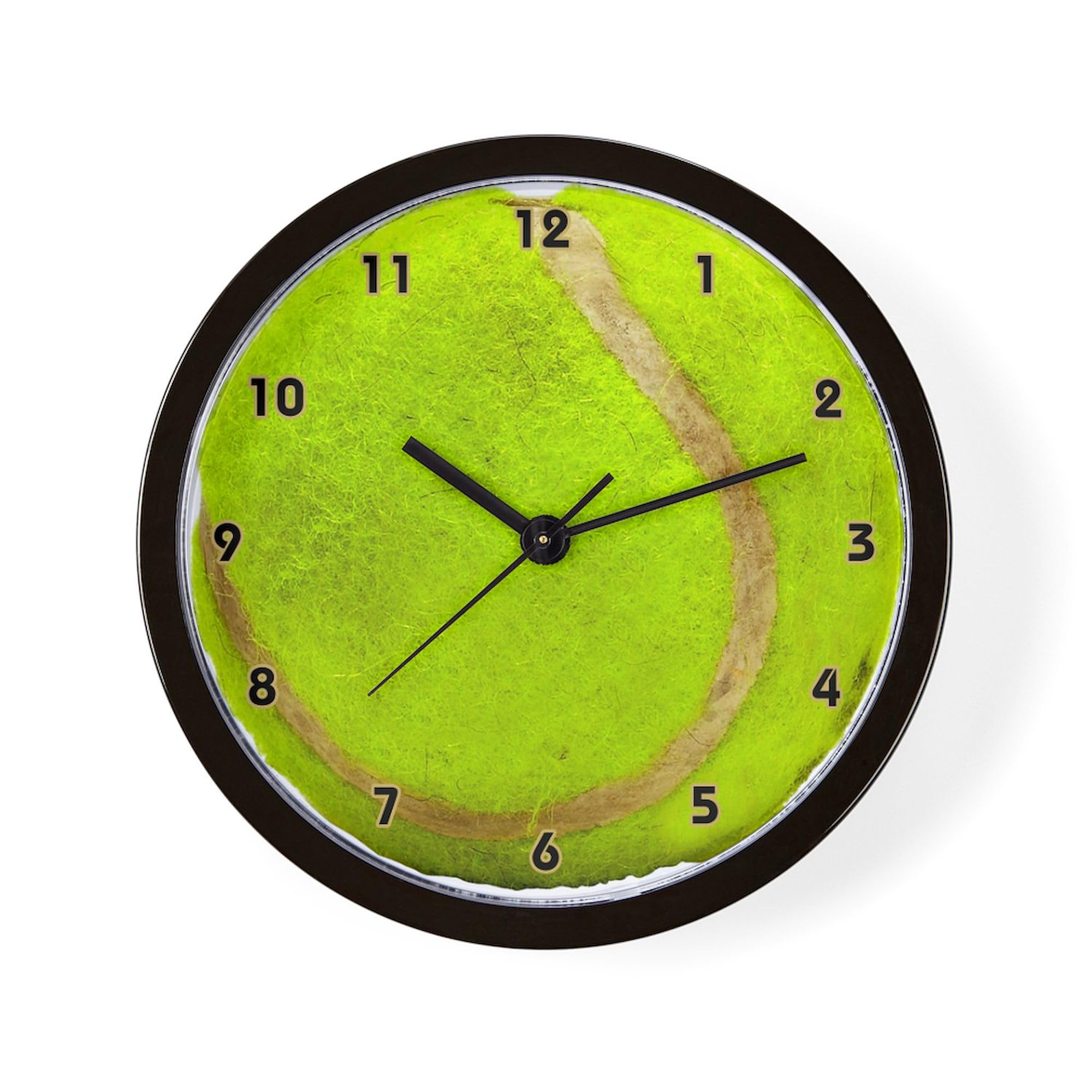 Tennis 10 Inch Wall Clock - Decorative Sports Theme Clock for Living Room, Kitchen, Office & Game Room | Perfect Gift for Tennis Lovers & Home Décor