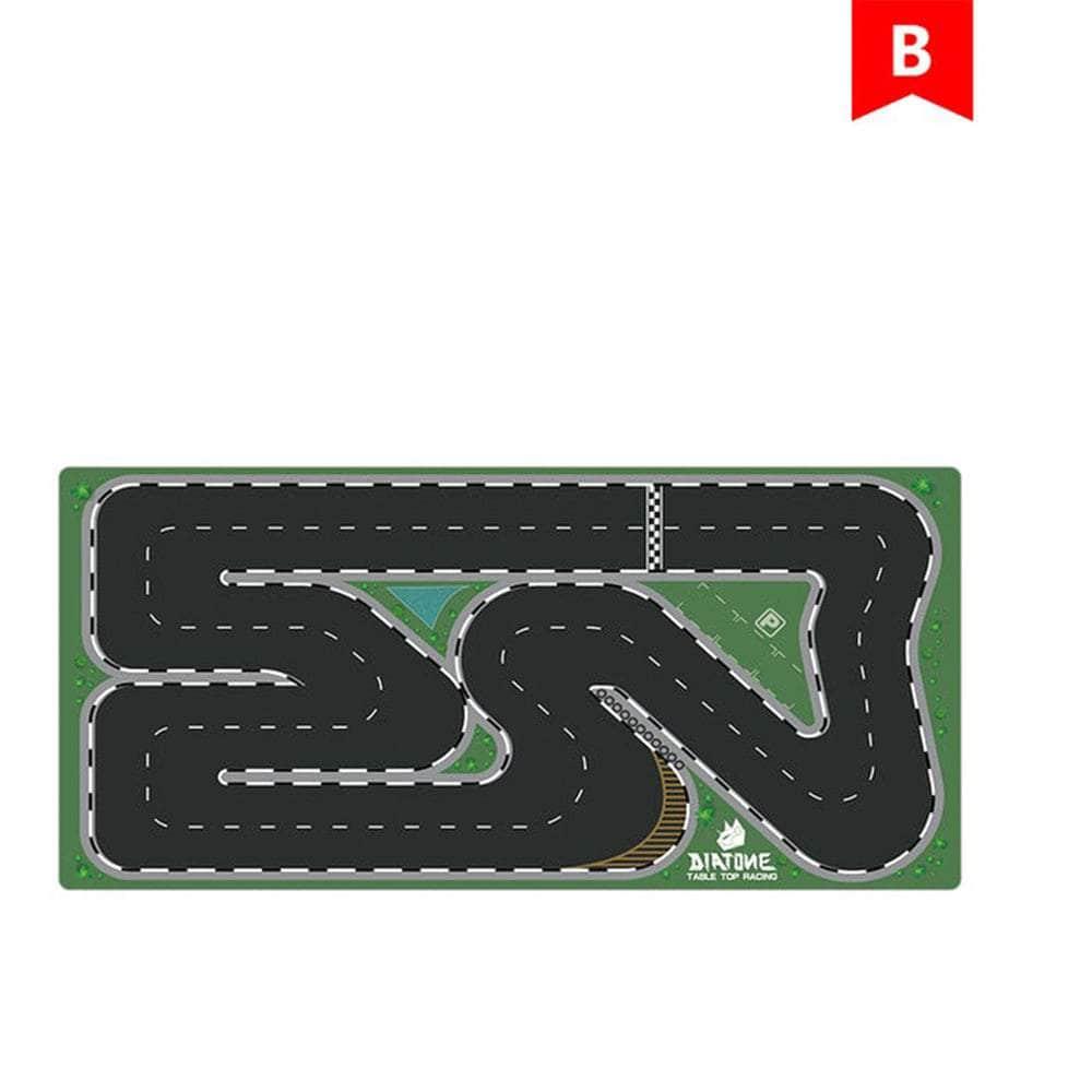 Diatone Mini Mouse Pad Car Racing Track for Table Top - Choose Your Version - Perfect for Office Desks, Gaming Setups & RC Car Enthusiasts