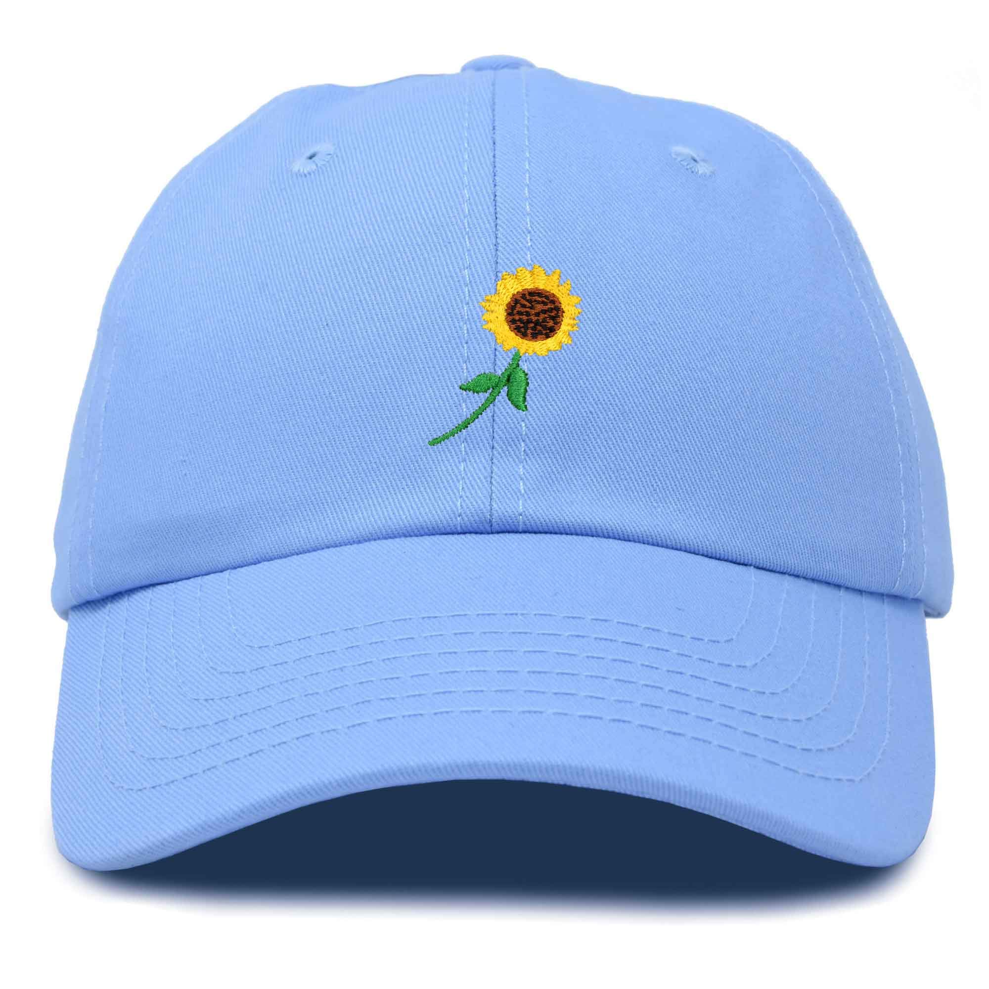 DALIX Women's Floral Sunflower Baseball Cap - Adjustable & Stylish Summer Hat for Outdoor Activities, Beach, Gardening, and Casual Wear