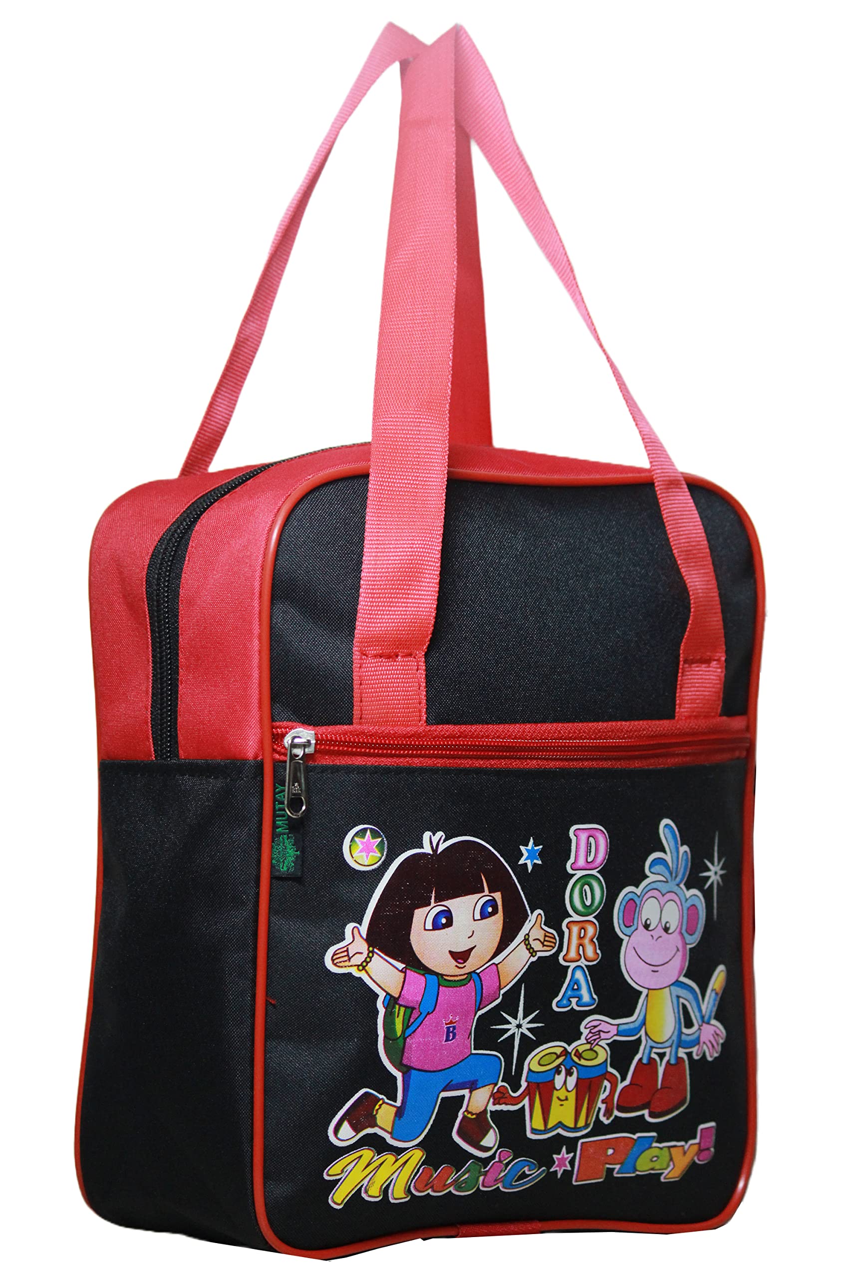 10 Inch Insulated Lunch Bag for Kids - Dora Bujji Printed Reusable Lunch Box for School, Picnic & Travel | MUTAY Kids Lunch Tote with Handle | BPA-Free & Leak-Proof