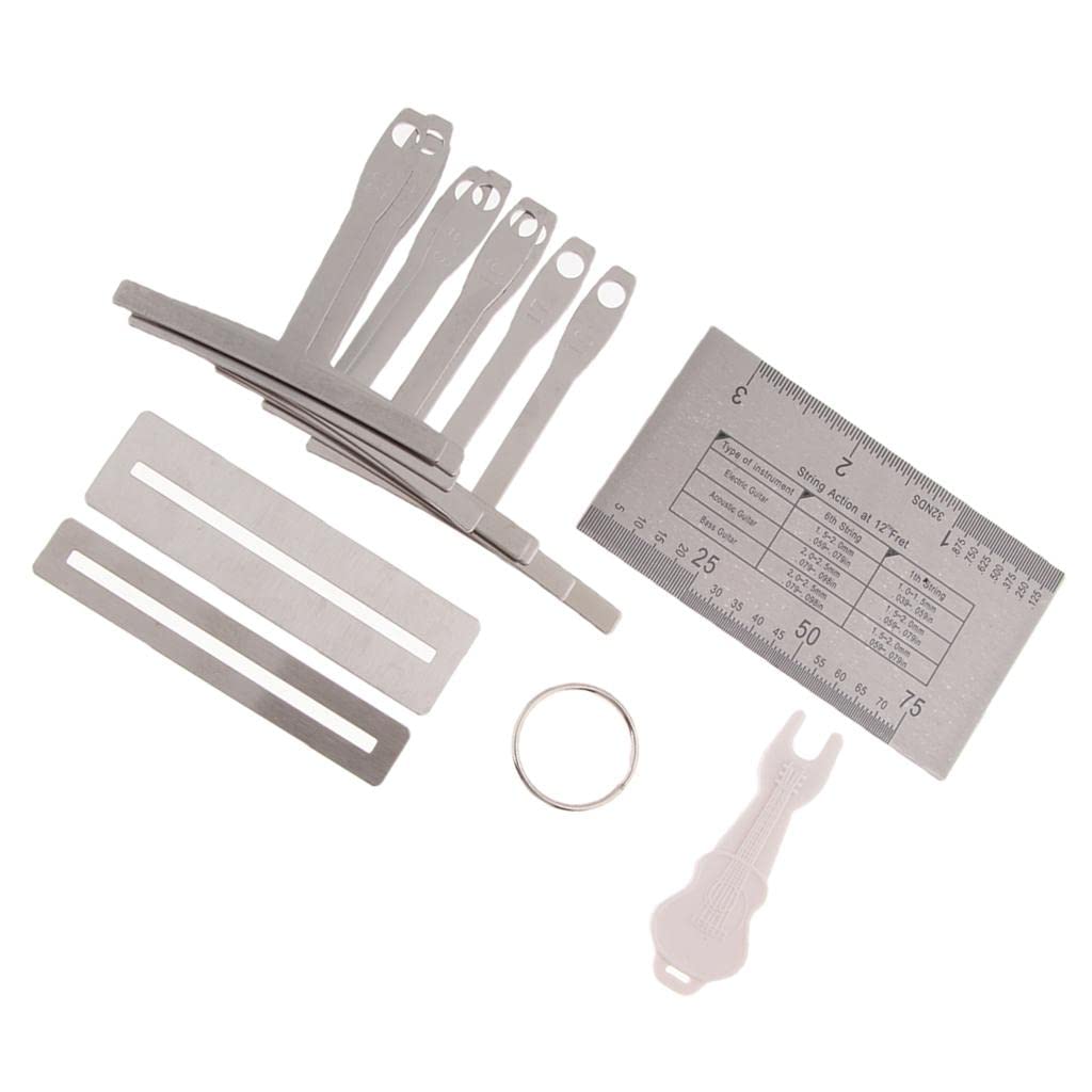 Colaxi 9-Piece Professional Luthier Tool Kit for Electric & Acoustic Guitars - Gold-Plated Precision Tools for Guitar Setup & Repair | Perfect for Musicians, Guitar Techs & DIY Enthusiasts