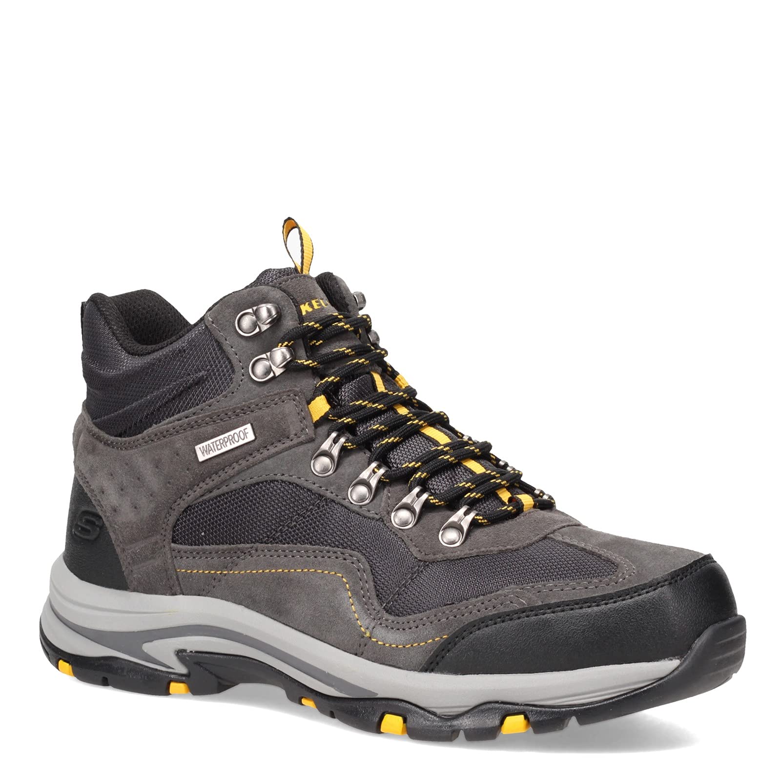 Skechers Men's Waterproof Hiking Boots - Lightweight Comfortable Outdoor Shoes for Trekking, Camping & Winter Walking