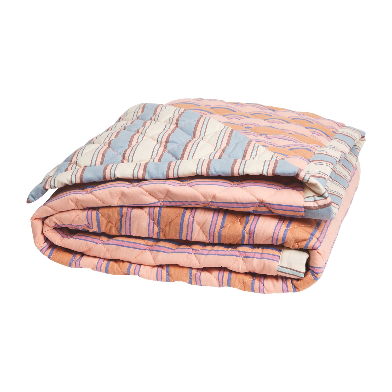 Samode Stripe Coverlet - Soft & Lightweight Bedspread for All Seasons | Perfect for Bedroom, Guest Room, and Dorm Decor