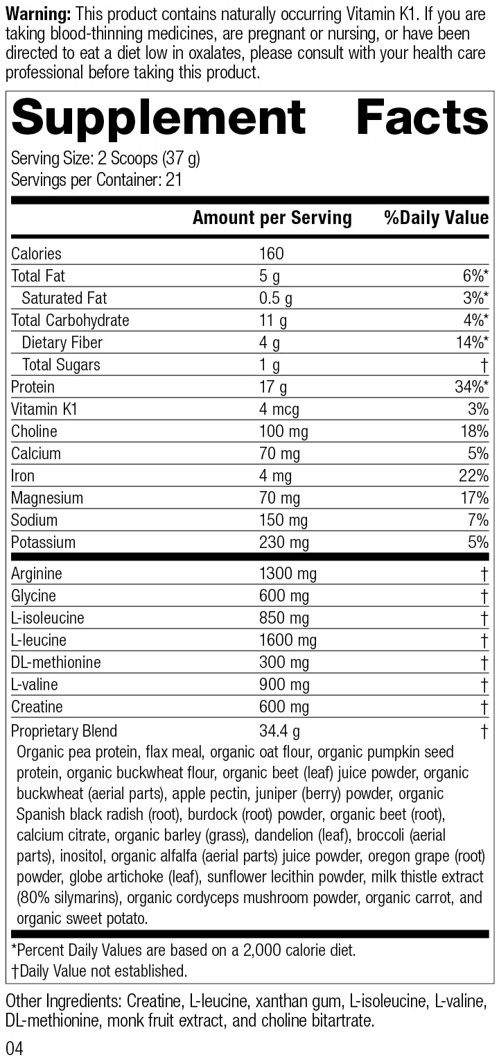 Standard Process SP Detox Balance - Whole-Food Detox Cleanse Supplement with Magnesium, Iron, Creatine & Milk Thistle | Vegan, Gluten Free, 28 Oz | Supports Liver Health & Natural Cleansing for Daily Wellness