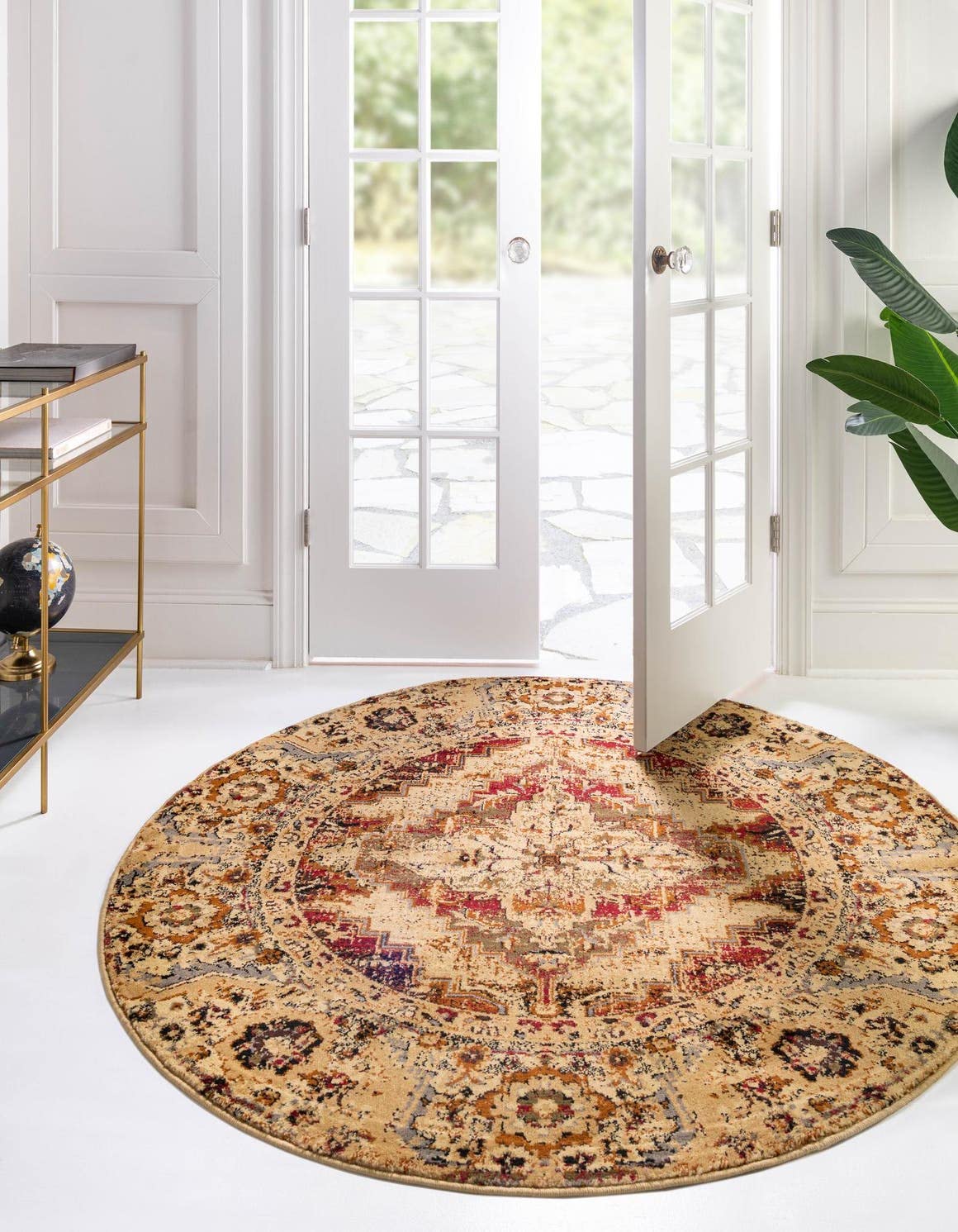 Unique Loom Saturn Collection Round Area Rug 7'10