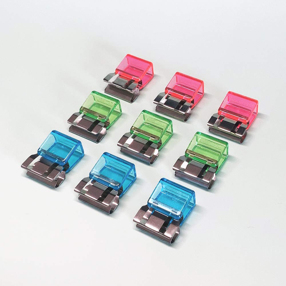 Carl Slide Clip Multipurpose Large Clip - 9pcs Assorted Colors for Snack Bags, Food Bags, Paper & More | Perfect for Kitchen Storage, Office Organization & Travel Snacks (MC-53)