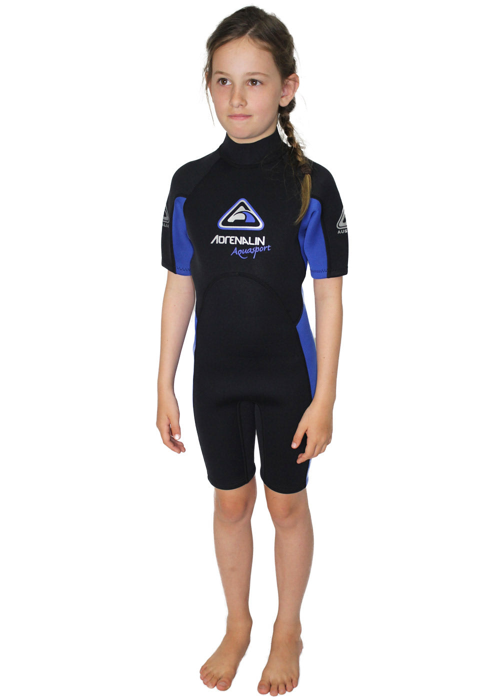 Adrenalin Kids Aquasport 2mm Spring Suit Wetsuit - Youth Shorty Wetsuit for Swimming, Surfing & Water Sports - Perfect for Beach, Pool & Summer Activities