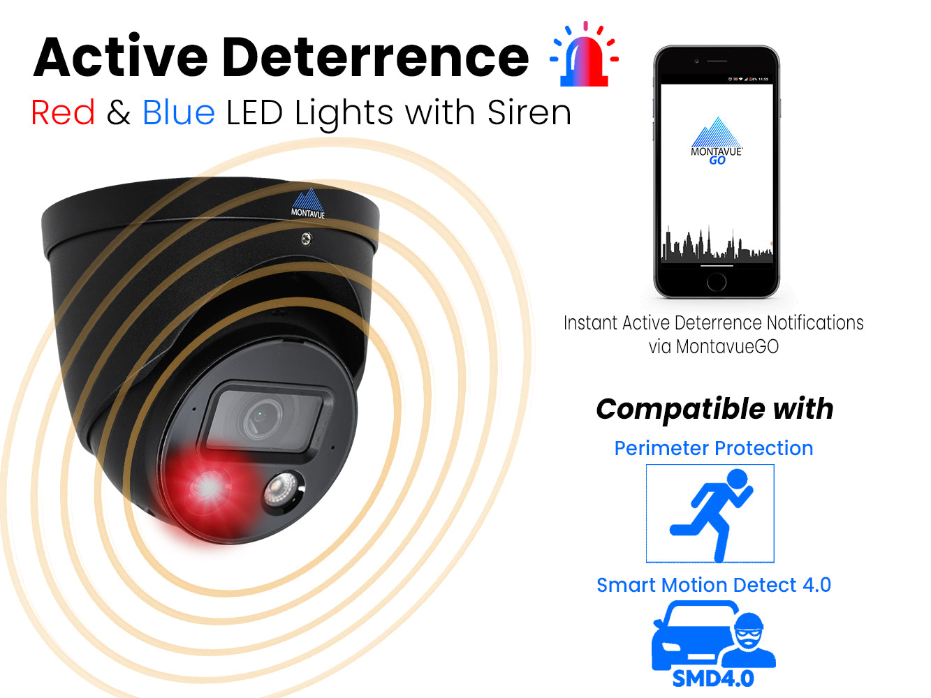 MTT8106 AD AP 4K Active Deterrence Security Camera System with AcuPick Technology & 8-Channel NVR (2TB HDD) - Ideal for Home & Business Surveillance