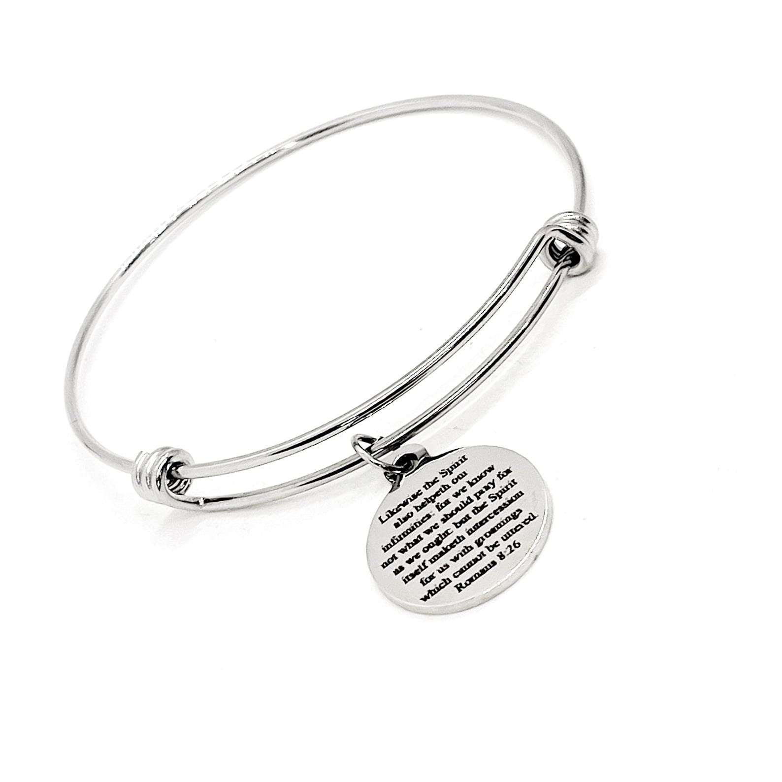 Phil 4:13 Scripture Bracelet - Christian Faith Gift for Strength & Encouragement
