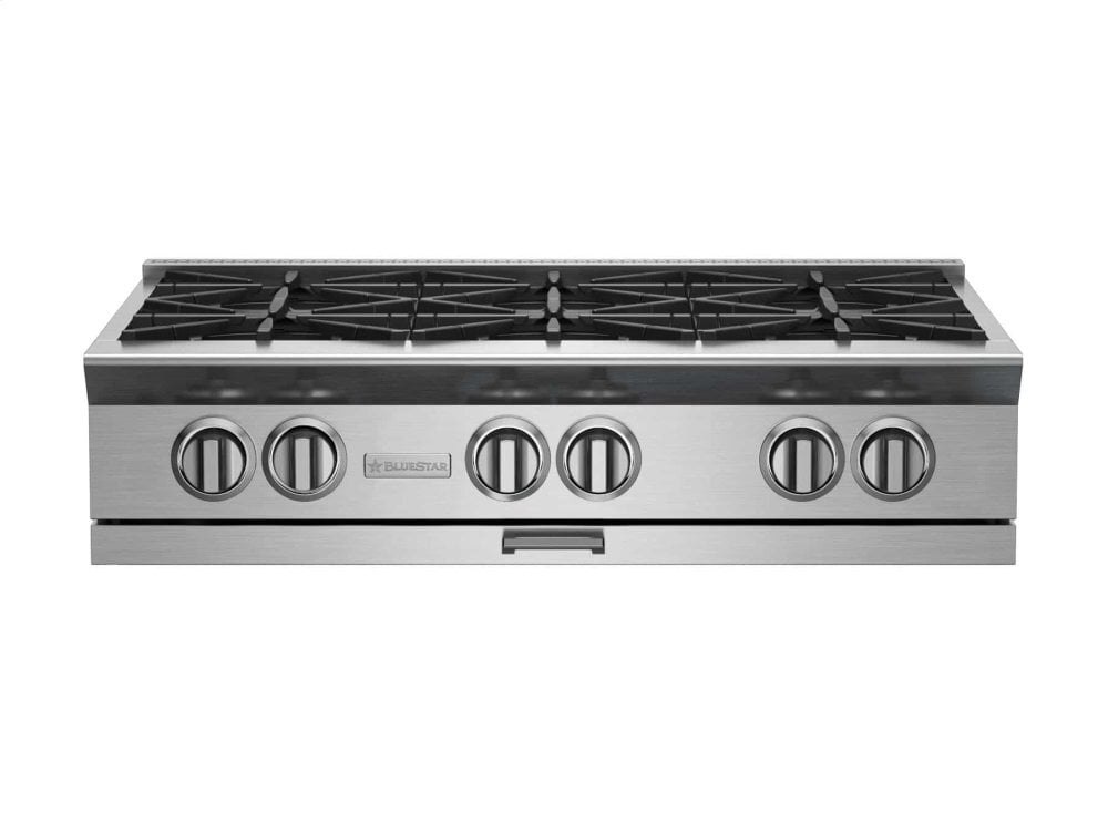 Bluestar BSPRT366B 36-Inch Professional Platinum Gas Rangetop - Perfect for Home Chefs & Commercial Kitchens