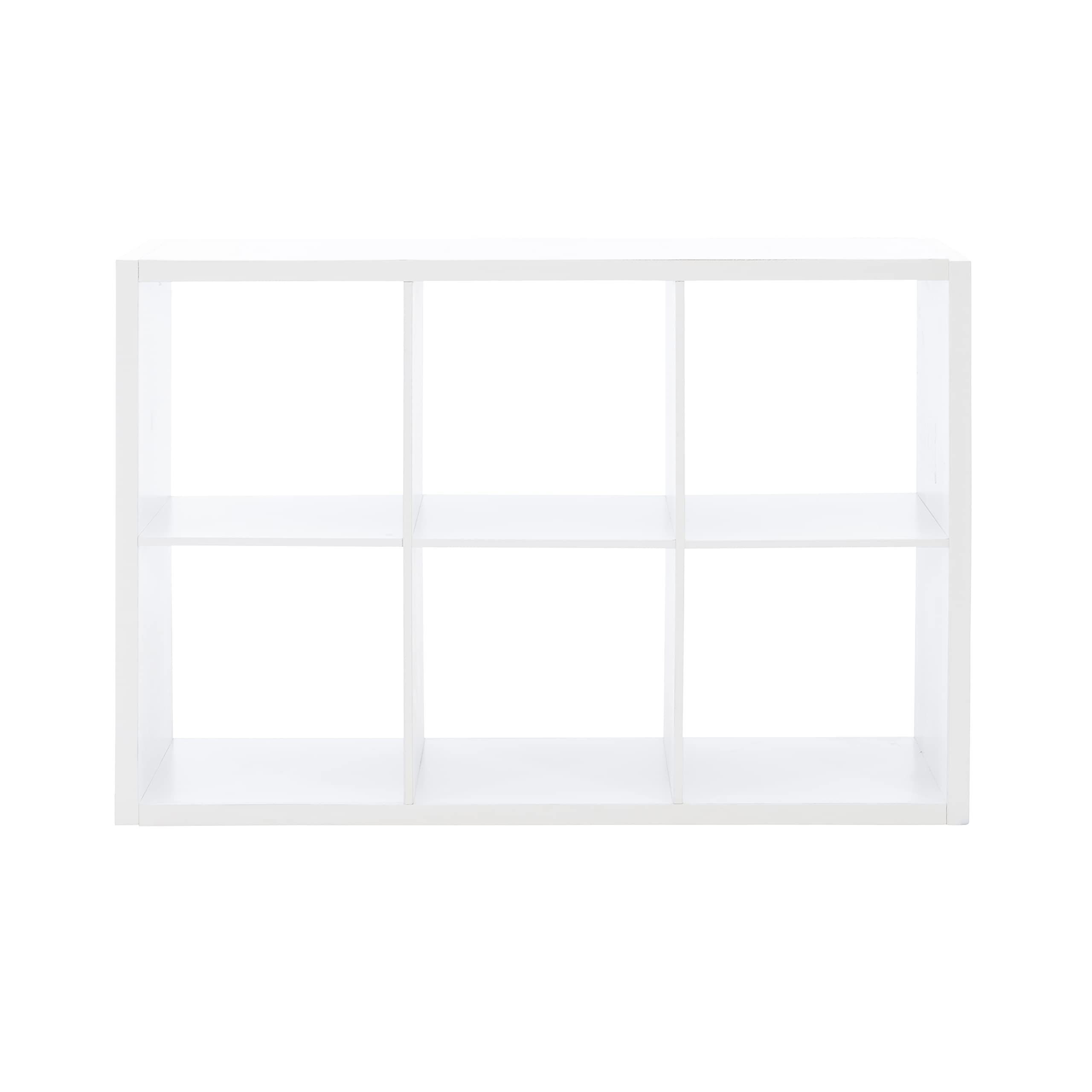 Linon Dawes 6-Cube White Storage Cabinet Organizer - Perfect for Bedroom Closet, Kids Toy Storage & Entryway Organization