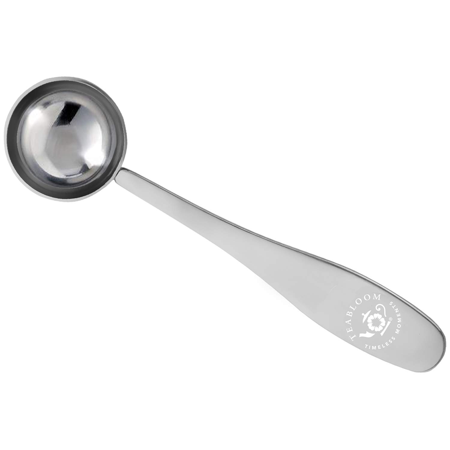 Teabloom Perfect Measure Loose Leaf Tea Spoon - Premium Stainless Steel Tea Scoop for Tea Lovers - Ideal for Brewing Black, Green & Herbal Teas at Home or Office