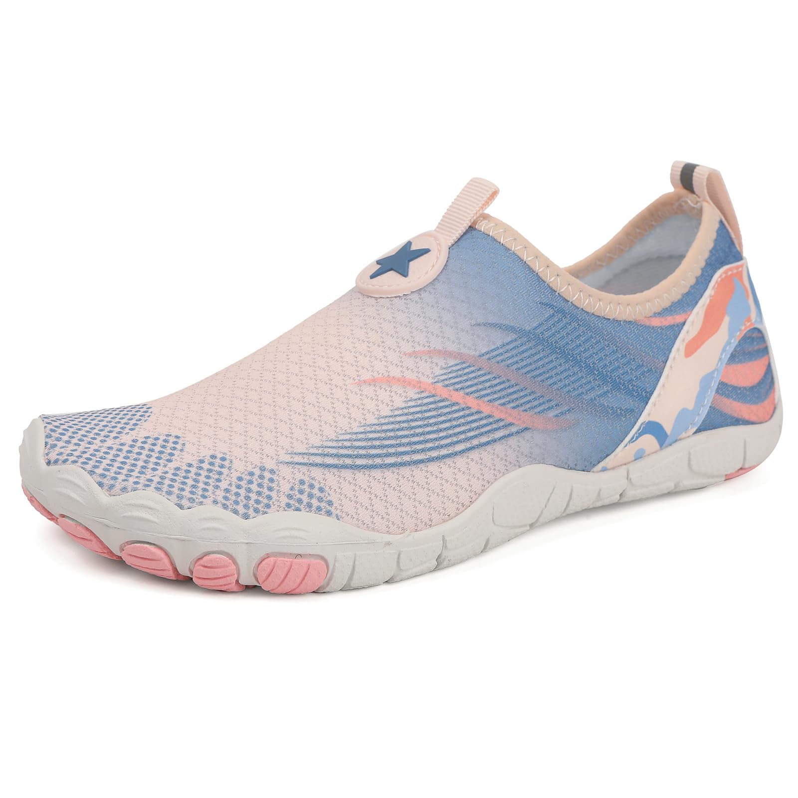**Women's & Men's Quick-Dry Water Shoes - Barefoot Aqua Socks for Swimming, Beach, Surf, Yoga & Outdoor Activities | Slip-On Soft Comfort for Pool, Walking & Sports**