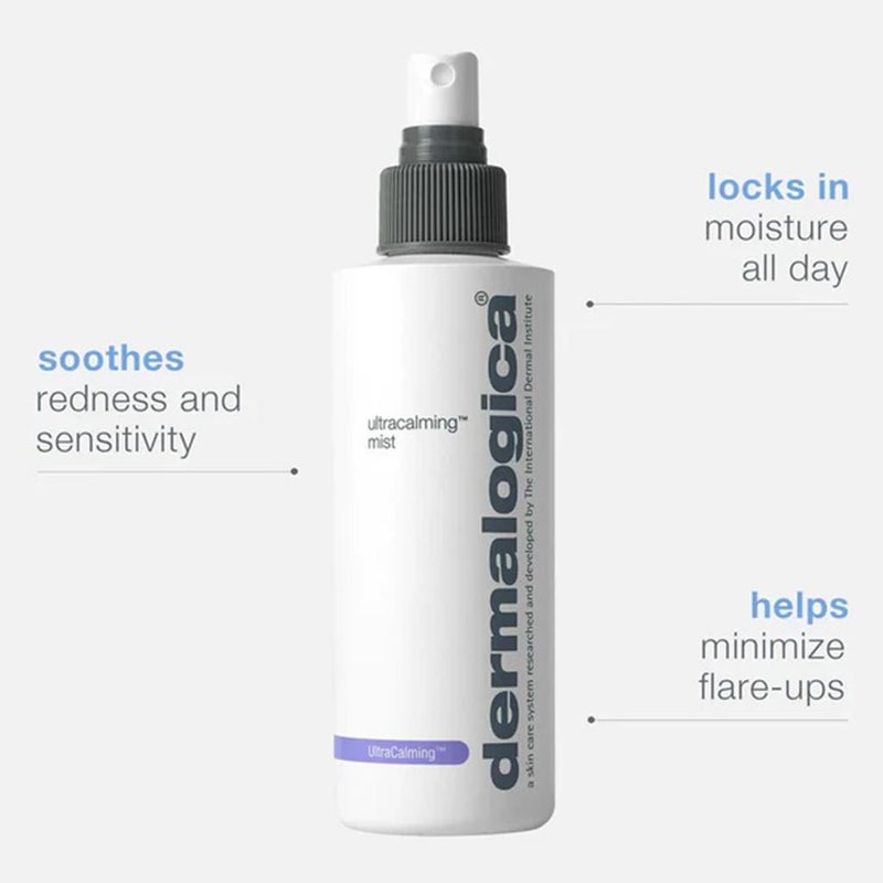 Dermalogica Ultra Calming Facial Mist for Sensitive Skin - 6oz (177ml) Hydrating Spray to Reduce Redness & Skin Irritation | Perfect for Dry Skin, Rosacea & Post-Procedure Care
