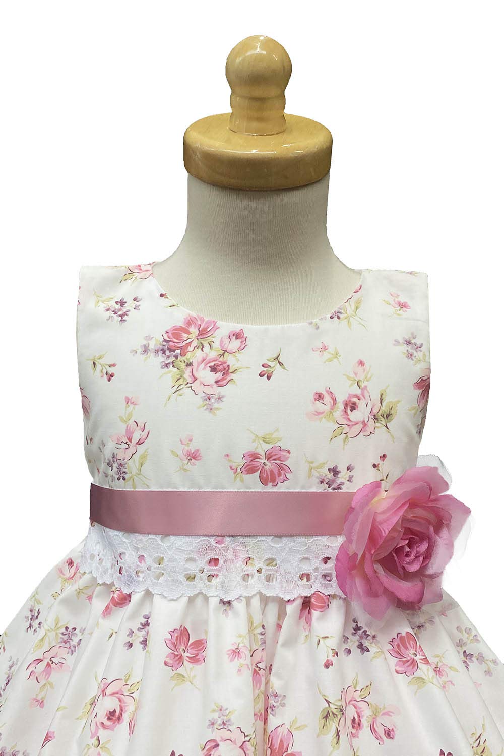 Lito Girls Easter Dress - Cotton Floral Print Spring Dress for Toddler & Kids - Perfect for Easter Sunday, Spring Photoshoots & Family Gatherings