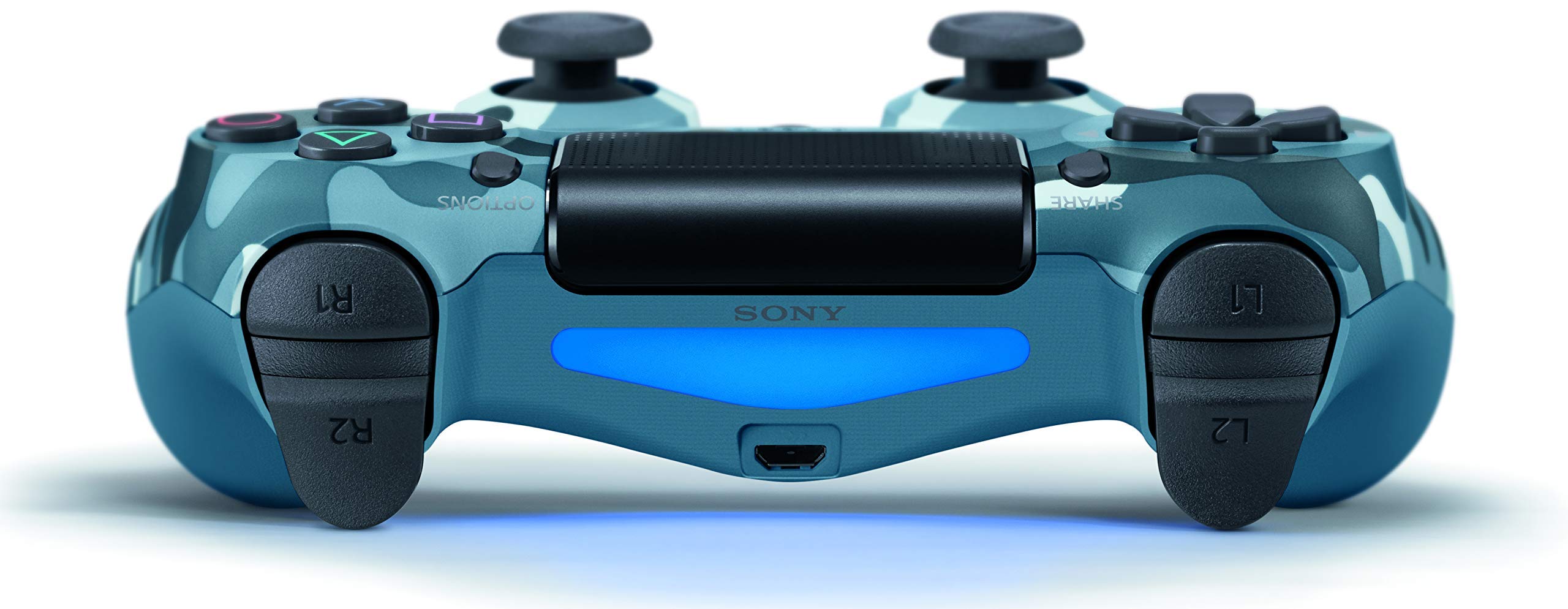 Renewed DualShock 4 Wireless Controller for PlayStation 4 - Blue Camouflage | Official Sony PS4 Gamepad with Precise Controls | Perfect for Gaming, Streaming & Multiplayer Sessions