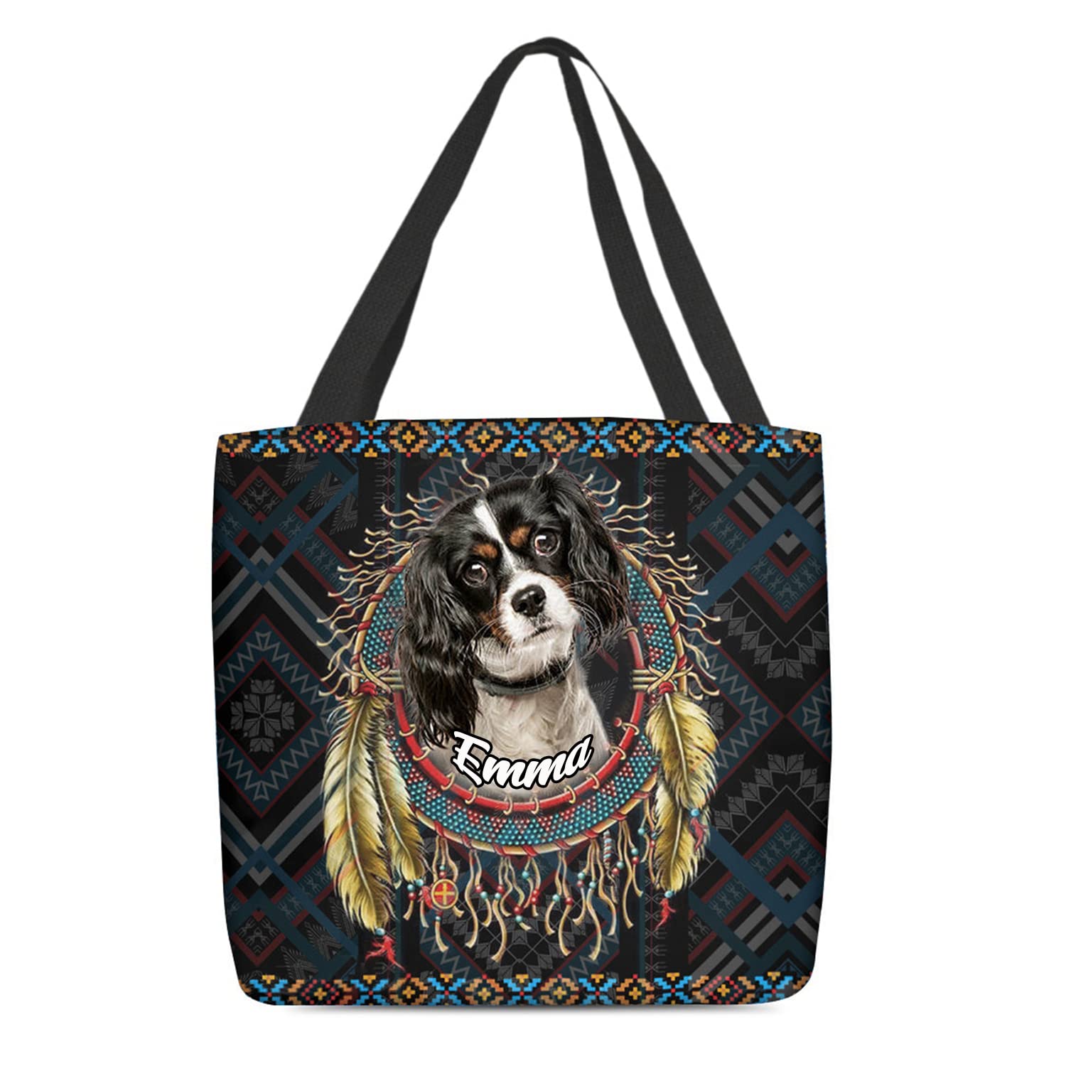 Personalized Dog Tote Bag for Women - Custom Pet Lover Shoulder Bag | IZI POD Dog Mom Gift Idea | Perfect for Dog Walks, Vet Visits & Pet Owner Outings