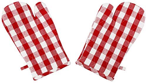 Mitt Plaid Red