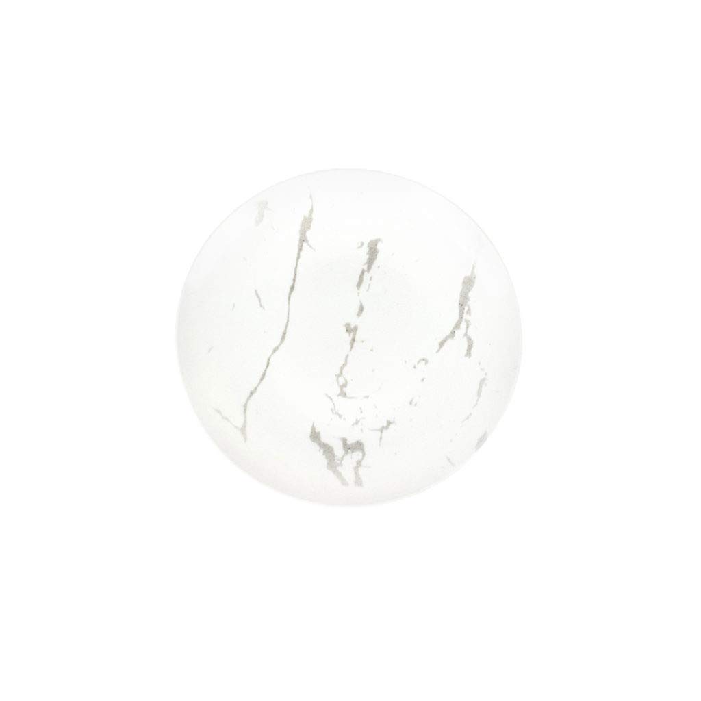 Stone Collection B&B Plates - 6 Inch (10 Count) - Elegant Marble Design Appetizer & Dessert Plates - Durable Porcelain Small Plates for Dinner Parties, Tea Time, and Home Decor