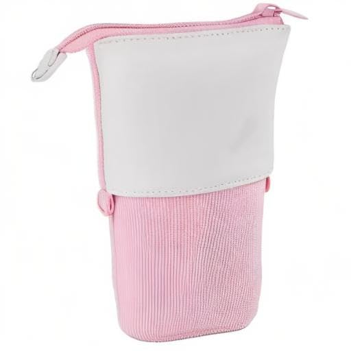 Oyachic Stand Up Pencil Case - Transformable Telescopic Pen Holder & Cosmetic Organizer Bag for Women | Perfect for Office, School, Makeup Storage & Travel Accessories