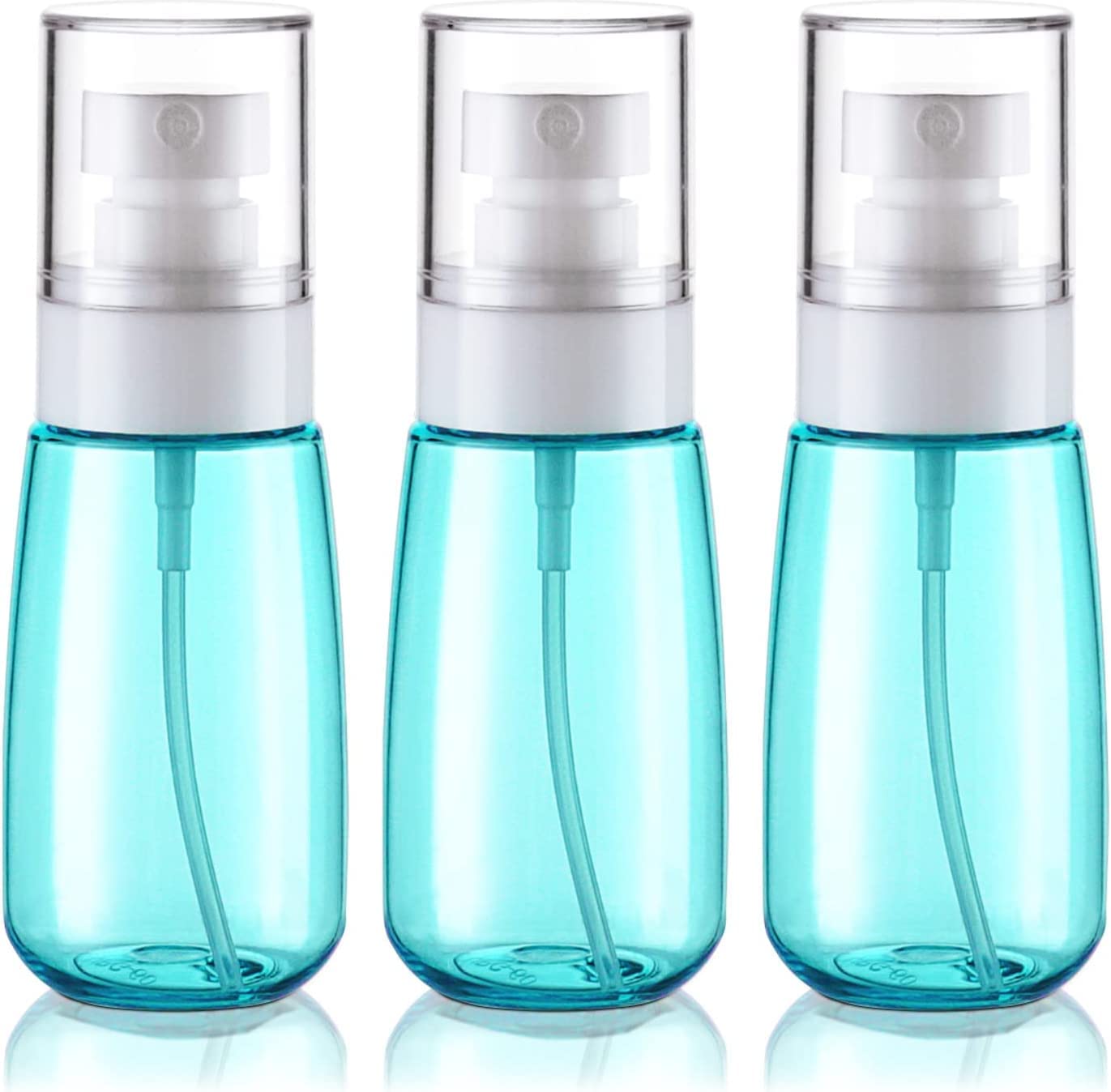 Wrixty Leak Proof Travel Spray Bottle Set (3 Pack) - Refillable Small Spray Bottles for Perfume, Essential Oils, Toner & Rose Water - Perfect for Travel, Gym, Salon & Home Use