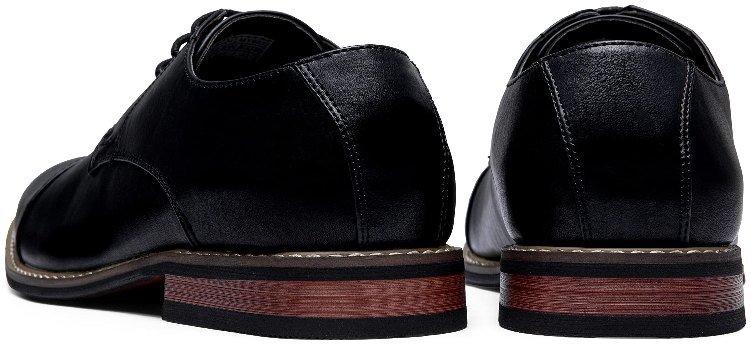 Jousen Men's Classic Oxford Dress Shoes - Formal Business Derby Shoes for Office, Wedding & Professional Events