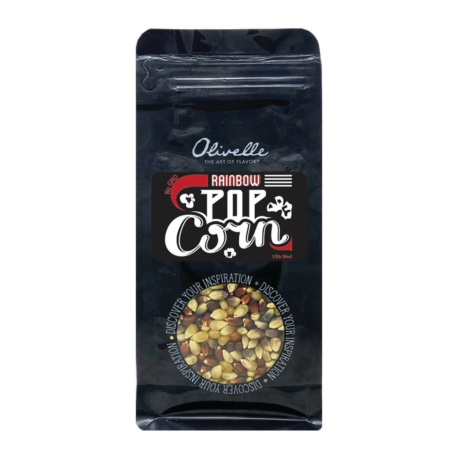 Olivelle Rainbow Popcorn - Non-GMO, Gluten-Free, Colorful Snack for Parties, Movie Nights & Healthy Munching