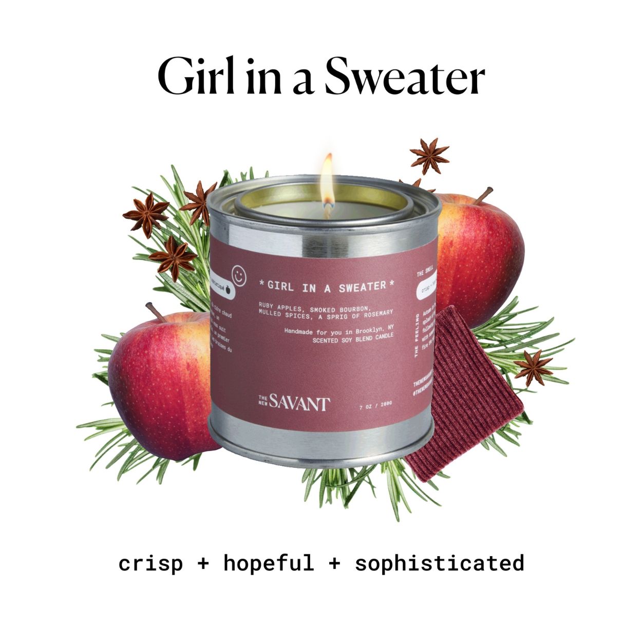 Cozy Girl in a Sweater Scented Candle - Perfect for Home Decor, Gifts & Relaxation - Romantic Ambiance for Bedroom, Living Room or Spa