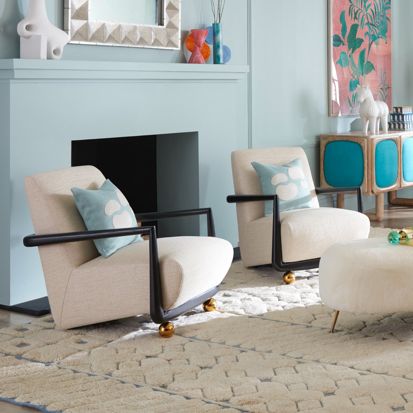St. Germain Club Chair - Modern Accent Armchair for Living Room, Lounge & Office - Comfortable Upholstered Furniture for Home Decor