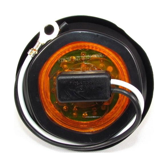 Fortpro 2 Round Clearance/Marker LED Light with 10 LEDs - Durable Waterproof Truck Trailer Lights for Off-Road Vehicles, Boats & Emergency Vehicles - Perfect for Night Driving, Safety Marking & Hazard Visibility