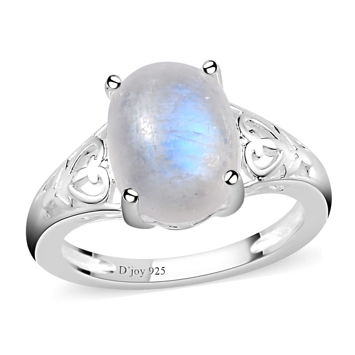 925 Sterling Silver Rainbow Moonstone Ring for Women | Elegant Wedding, Birthday & Anniversary Gift | Perfect for Everyday Wear, Special Occasions & Jewelry Collections