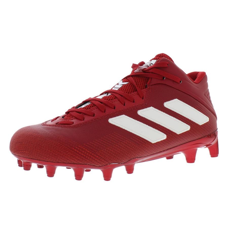 Adidas SM Freak Mid RFS Men's Basketball Shoes Size 12 - Red/White/Red | High-Top Performance Sneakers for Court Play & Street Style