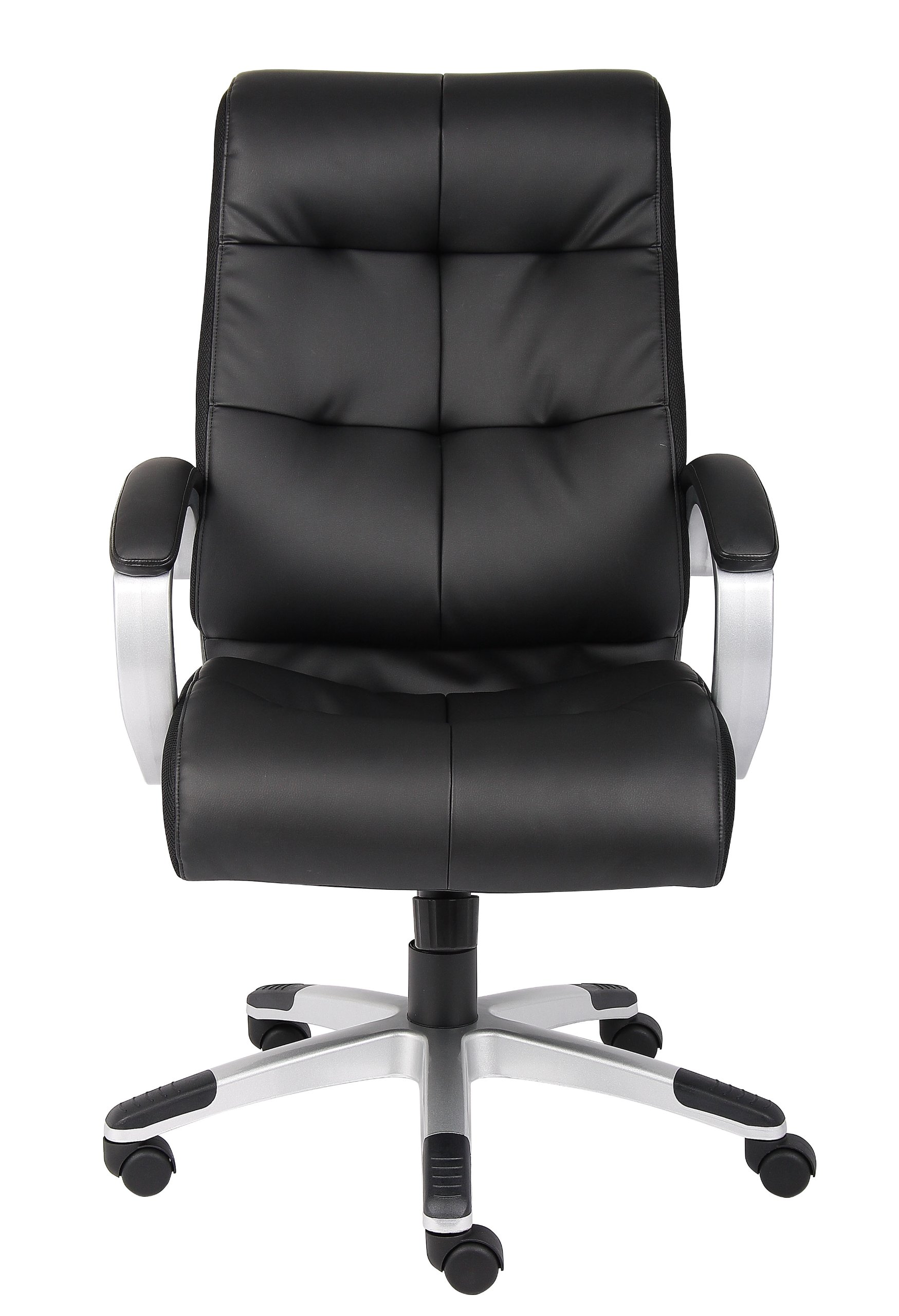 Premium Black Double Plush High Back Executive Office Chair - Ergonomic Swivel Desk Chair with Adjustable Height & Lumbar Support for Home Office, Conference Rooms & Corporate Workspaces
