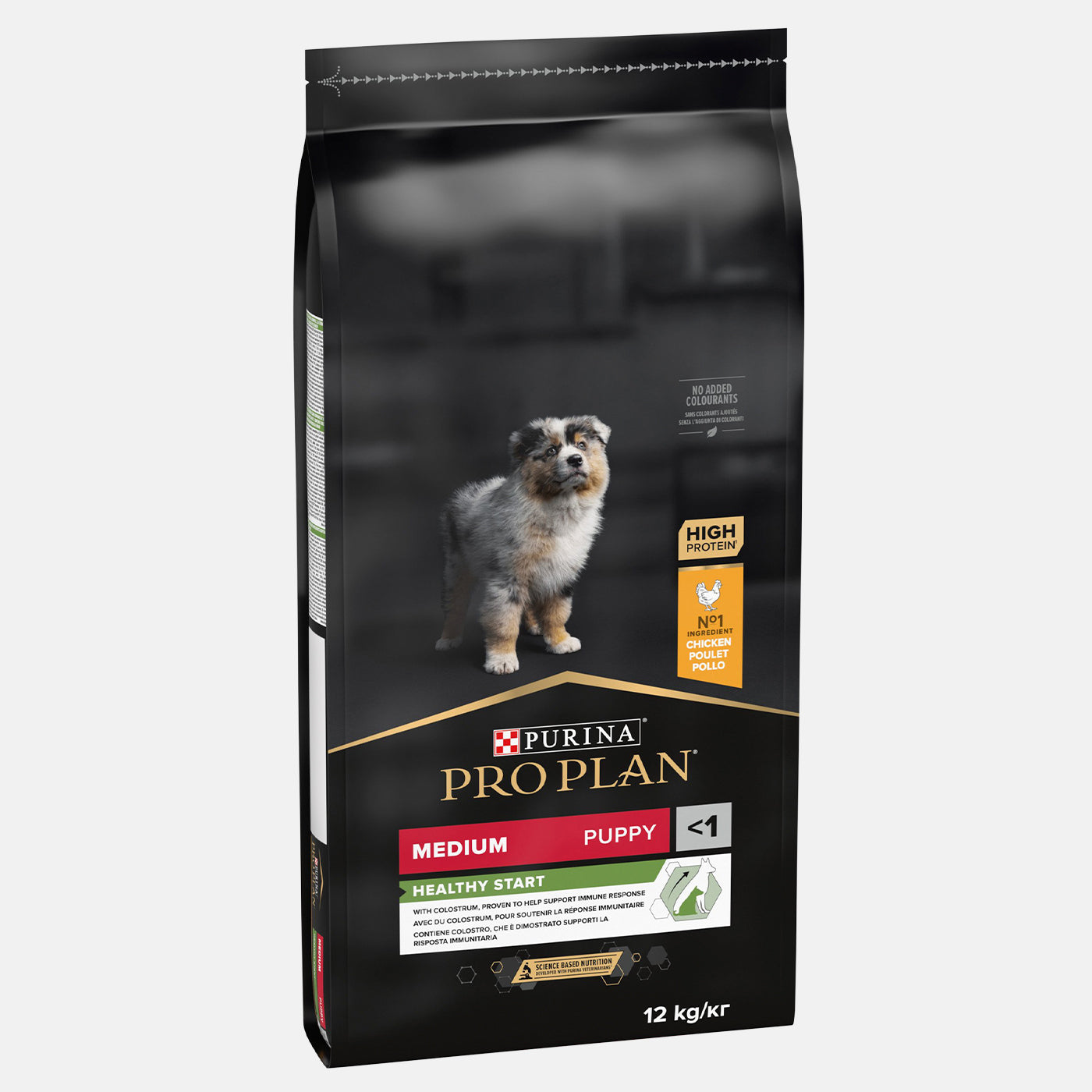 Purina Pro Plan Medium Puppy Dry Dog Food with Chicken - High Protein for Healthy Growth - Ideal for Active Puppies & Training Rewards