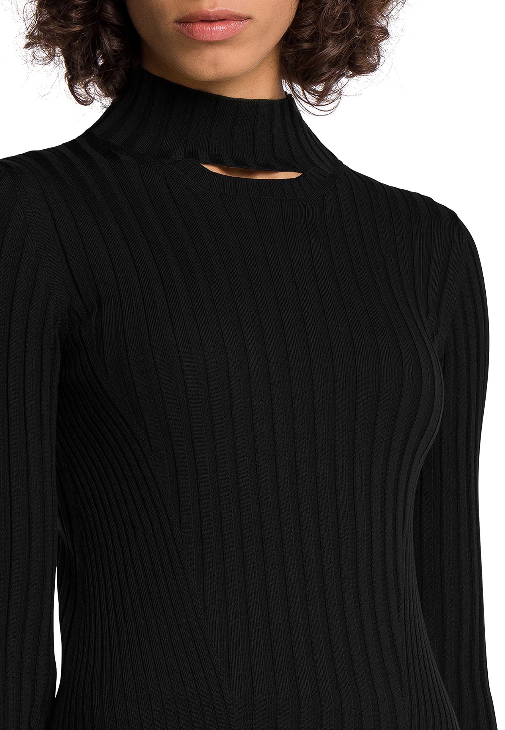 Wolford Women's Cashmere Long Sleeve Top - Soft & Warm Winter Sweater for Office, Travel & Casual Wear