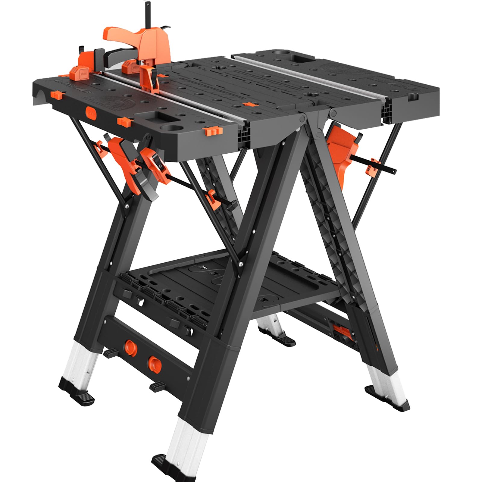 2-in-1 Folding Workbench with Clamps - 31