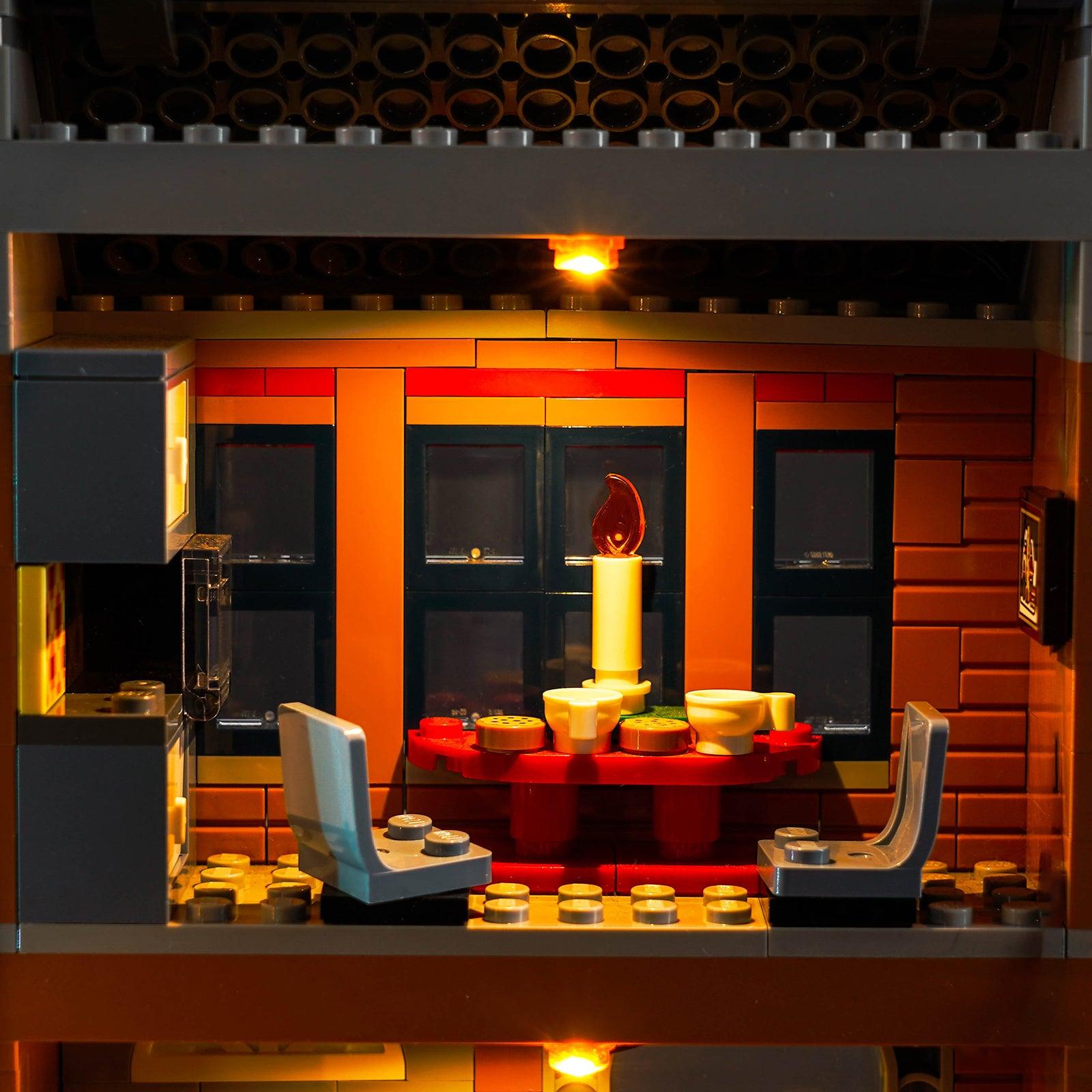 LEGO Holiday Main Street ICONS 10308 Building Kit with LED Lights - Christmas Village Display & Winter Holiday Decor for Home & Office