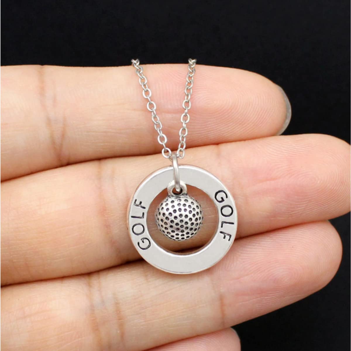 Infinity Collection Sterling Silver Golf Charm Necklace - Elegant Golf Jewelry Gift for Women & Men - Perfect for Golfers, Coaches & Enthusiasts - Ideal for Birthdays, Anniversaries & Tournaments
