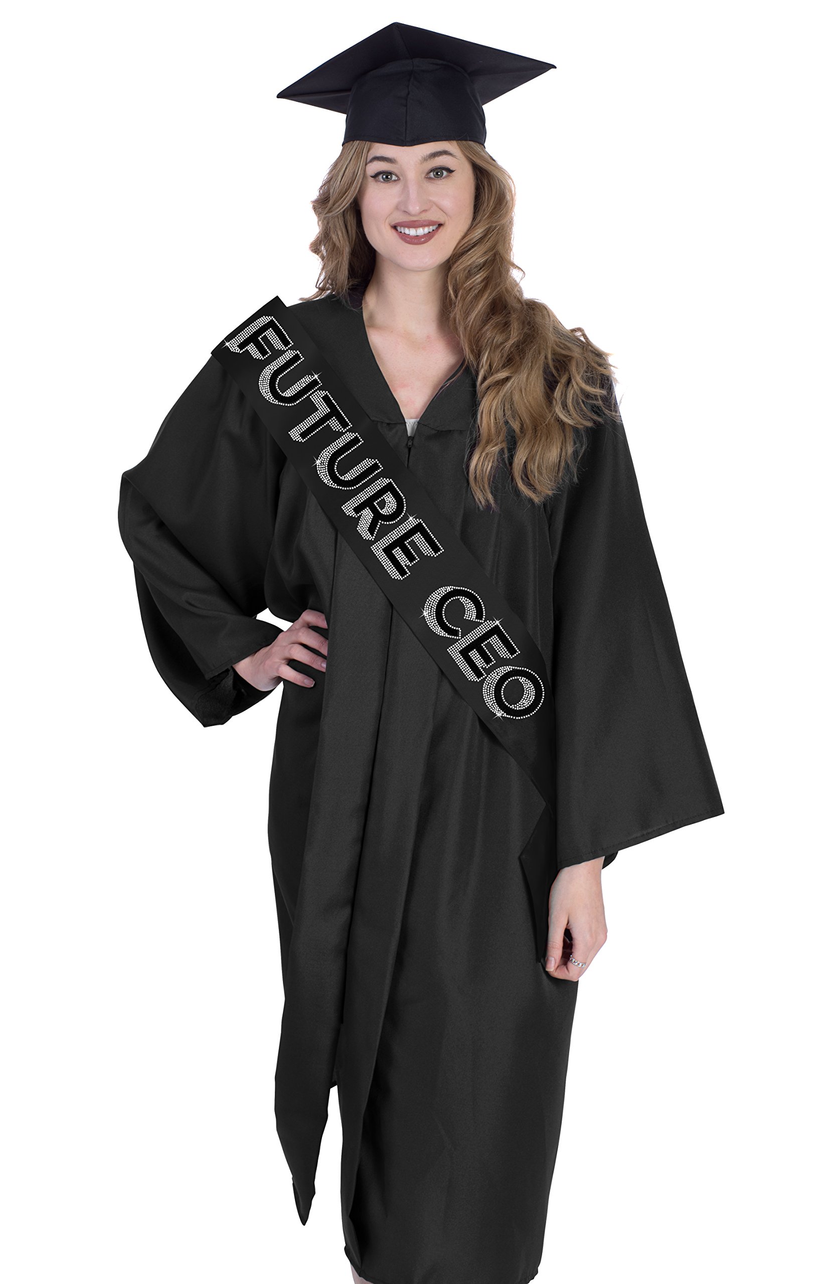 Rhinestone Graduation Sash - Class of 2020 High School & College Graduation Gift, Decorations & Supplies - Perfect for Commencement Ceremonies, Photo Shoots & Graduation Parties