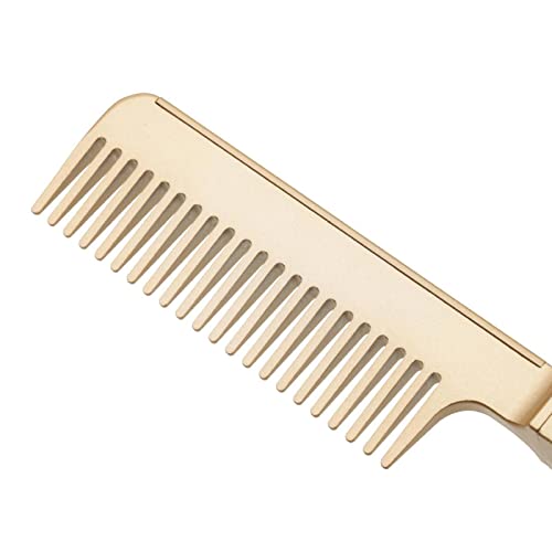 Portable Electric Hair Straightener for Wet & Dry Hair - Fast Heating Hair Styling Comb for Travel, Home & Salon Use