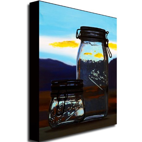 Trademark Fine Art Parfait Canvas Painting by Roderick Stevens - Modern Abstract Wall Art for Living Room, Bedroom & Office Decor
