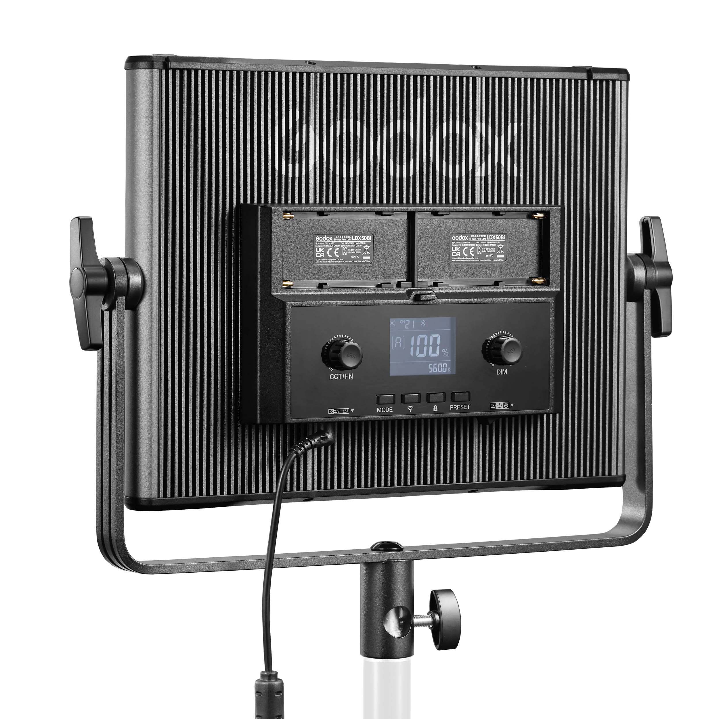 GODOX LDX50R RGBWW LED Panel Light with BD 50 Barn Door - Professional Studio Lighting for Photography, Videography & Live Streaming