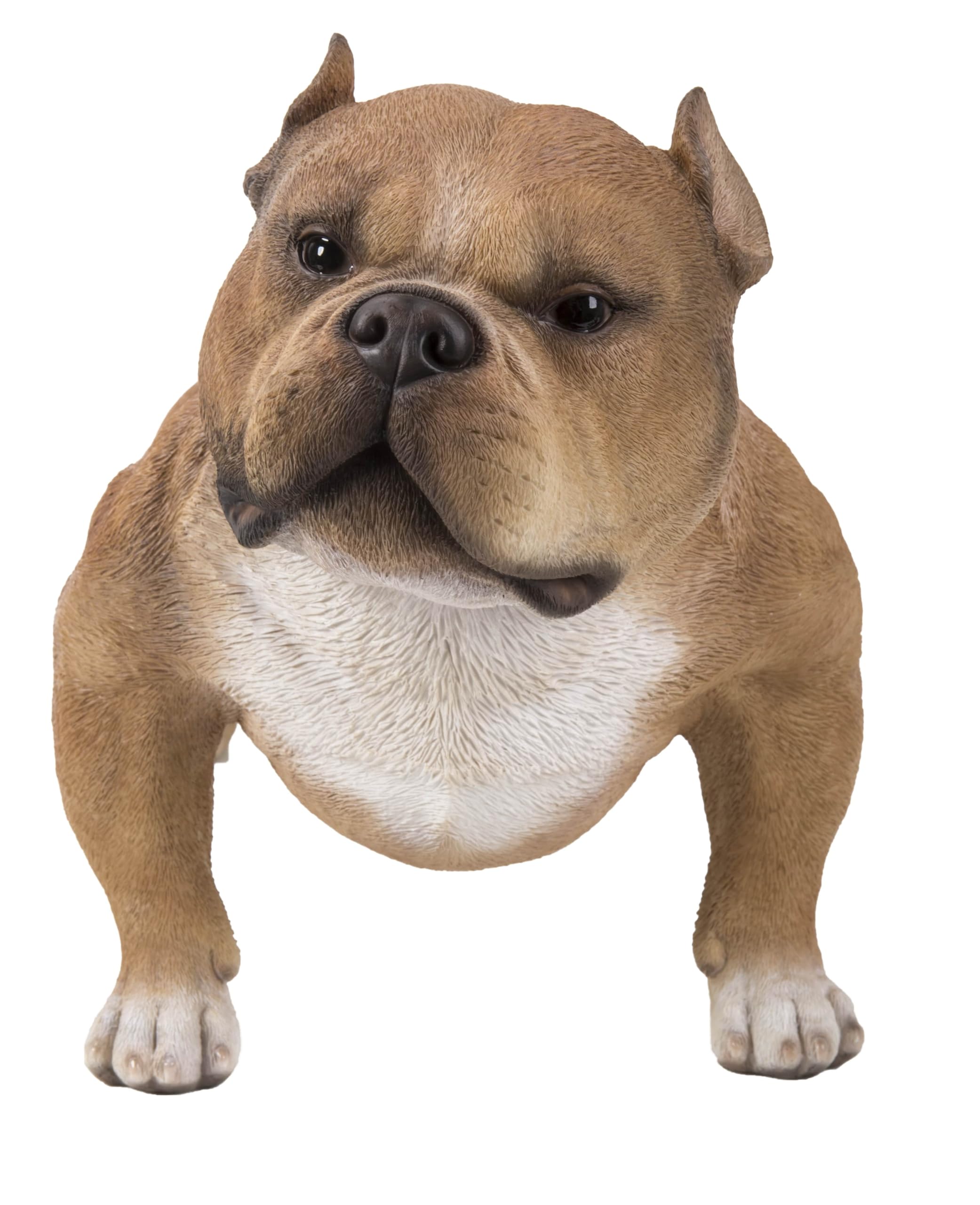 Hi-Line Gift Ltd. Walking Brown Bully Dog Statue - Handcrafted Resin Bulldog Sculpture for Home Decor, Garden, or Office | Perfect Gift for Dog Lovers & Pet Owners