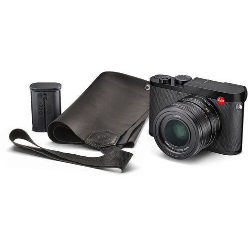 Leica Q2 Digital Camera with Travel Accessories Kit - Professional 47.3MP Full Frame Compact Camera for Travel, Street & Portrait Photography